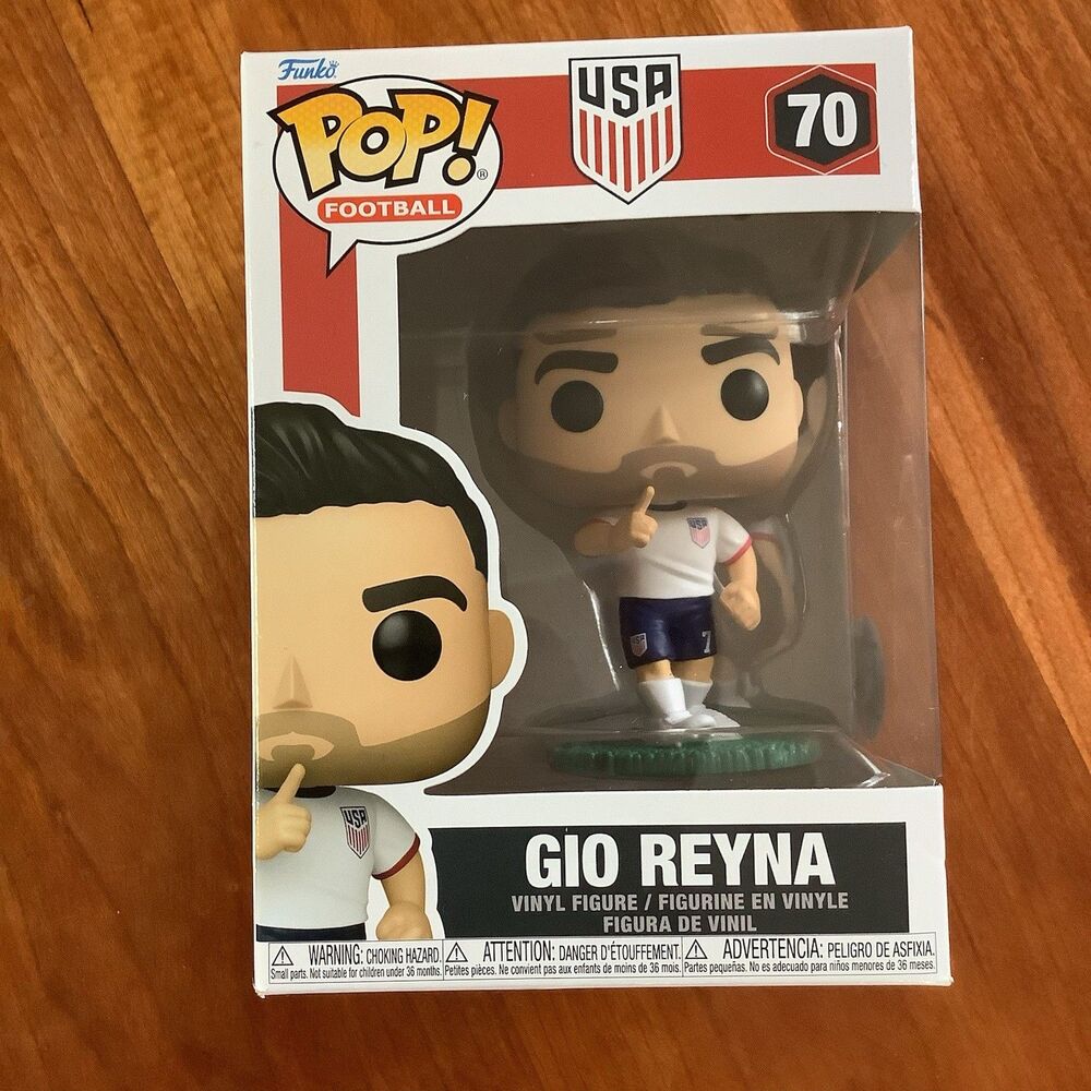 Funko Pop! 70 FIFA World Cup 2026 Gio Reyna USA Soccer Football Vinyl Figure